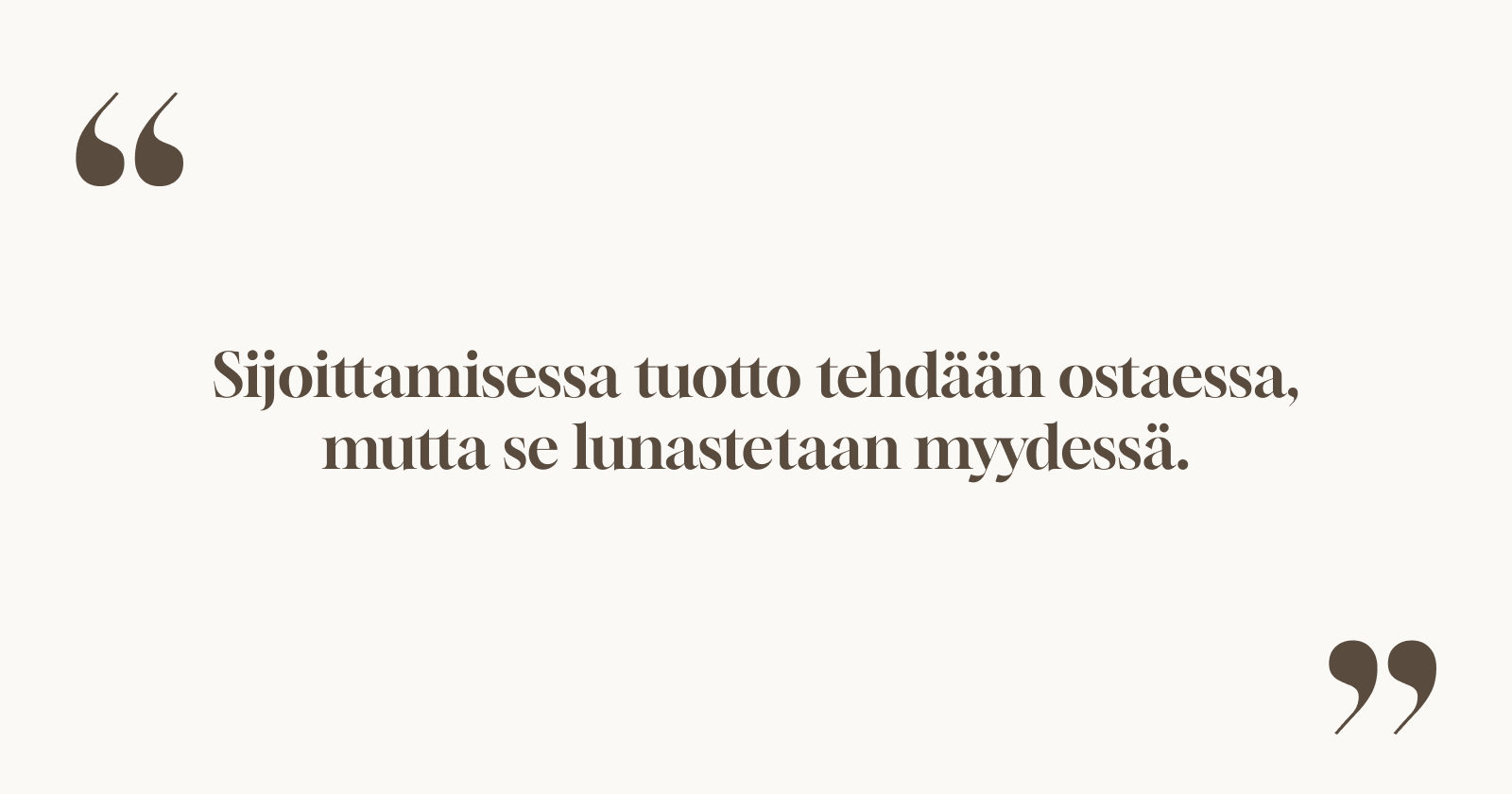 Exit-strategiat muuttuvassa markkinassa – miksi sijoittajan kannattaa miettiä poistumistaan jo ennen ostoa